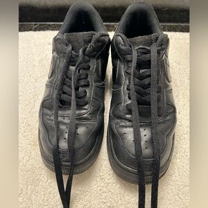 Size 9.5 Nike Court Vision Low Triple Black